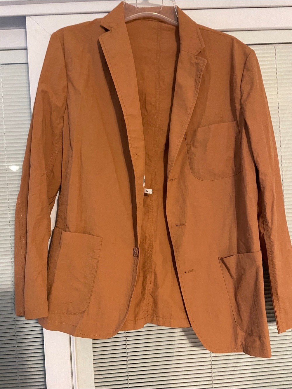 Women’s Rust Cotton Blazer Jacket